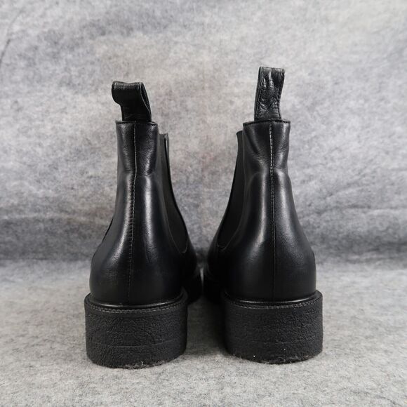 Staud Shoes Womens 36 Boots Chelsea Palamino Leather Casual Platform Black Ankle - Picture 5 of 16